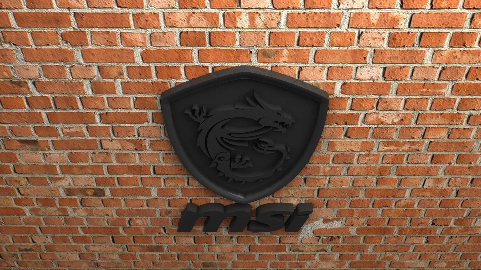 MSI Logo 3D print model_2