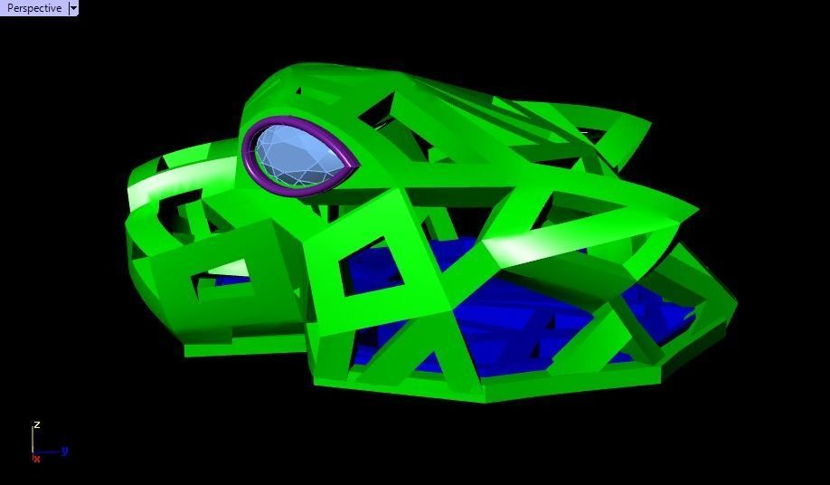 Panther  pendant 3D print model_12