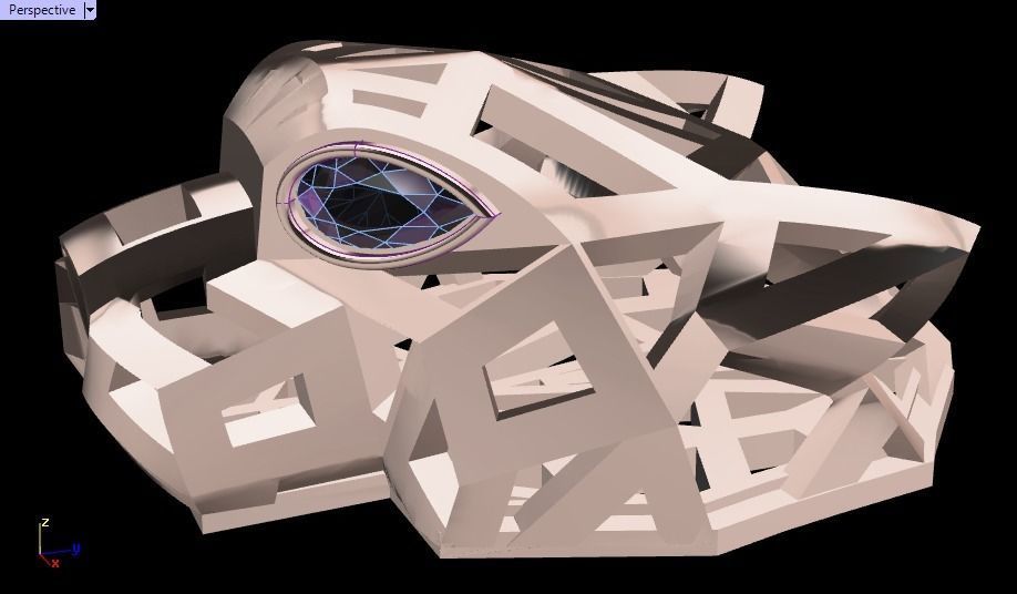 Panther  pendant 3D print model_17