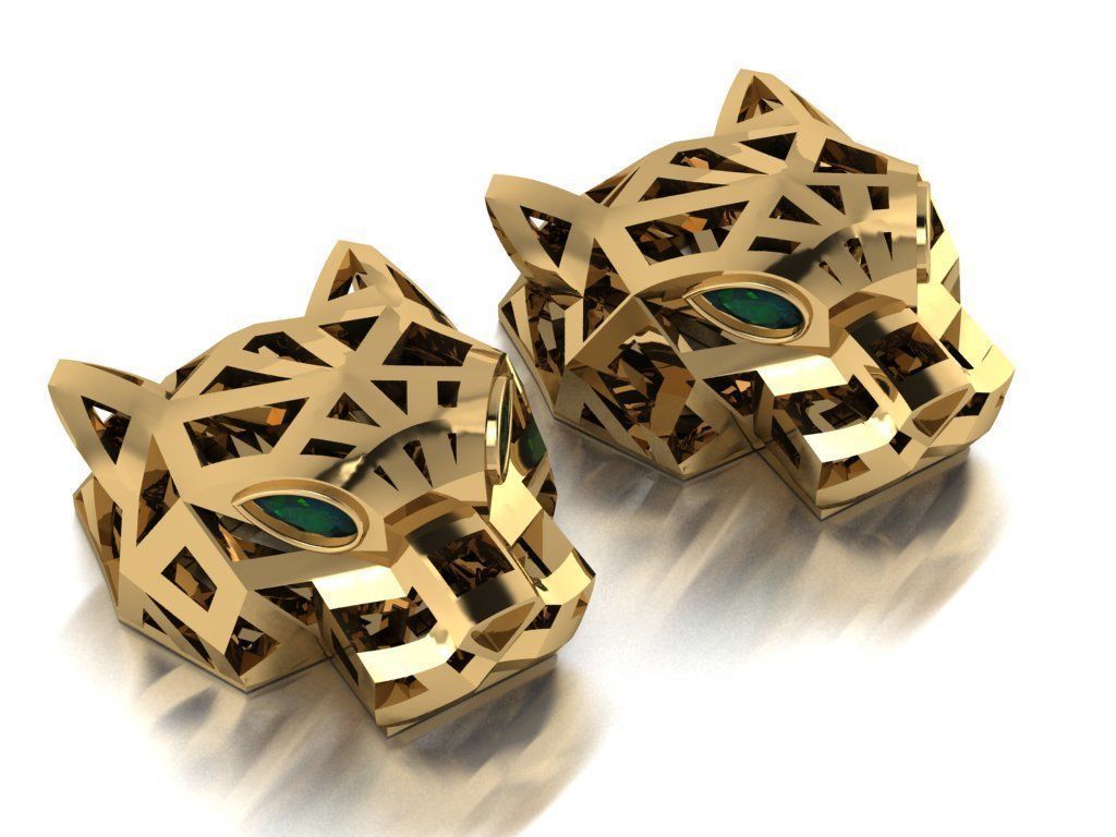 Panther  pendant 3D print model_1