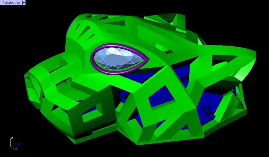 Panther  pendant 3D print model_7