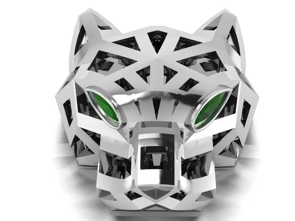 Panther  pendant 3D print model_18