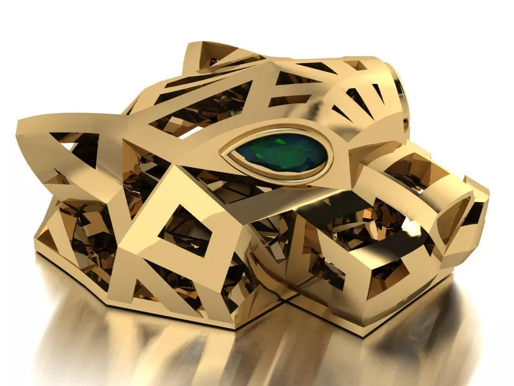 Panther  pendant 3D print model_0