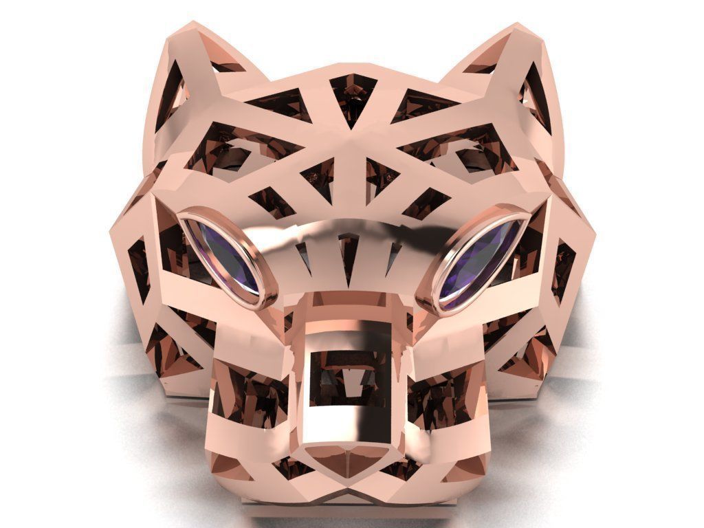 Panther  pendant 3D print model_14