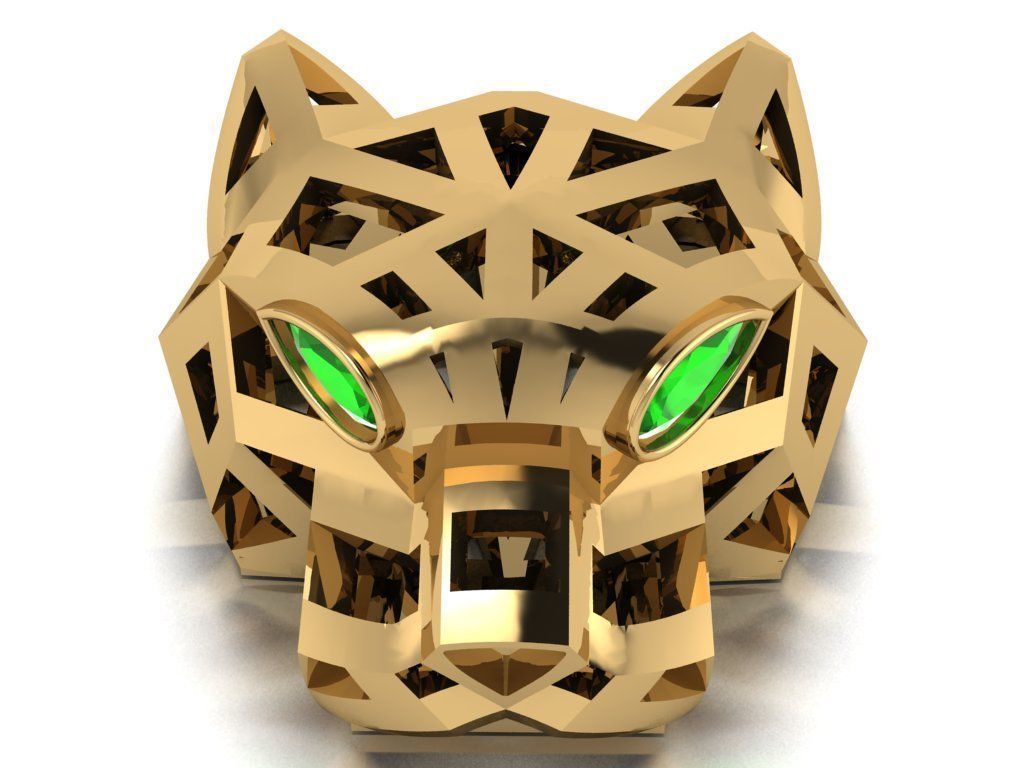 Panther  pendant 3D print model_3