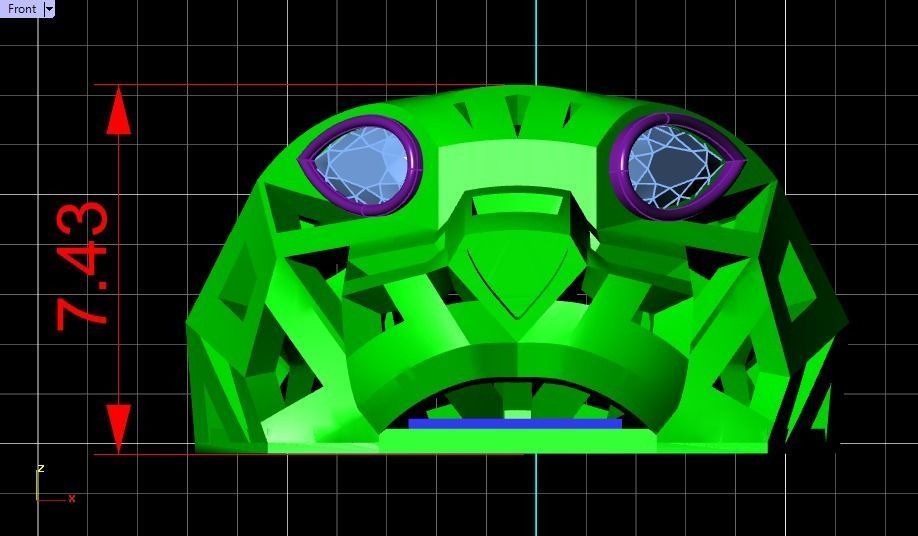 Panther  pendant 3D print model_21