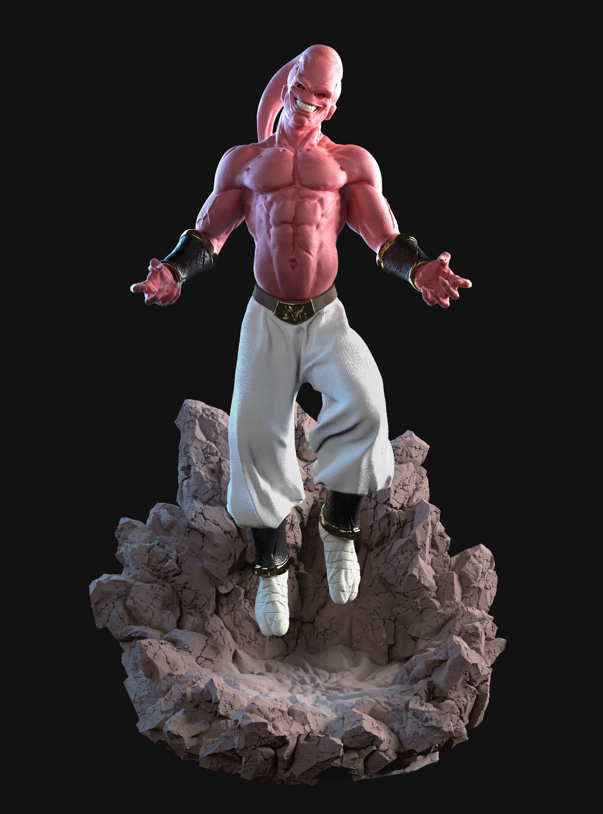 Majin Buu from Dragon Ball Z - 3D Printable STL 3D print model_1