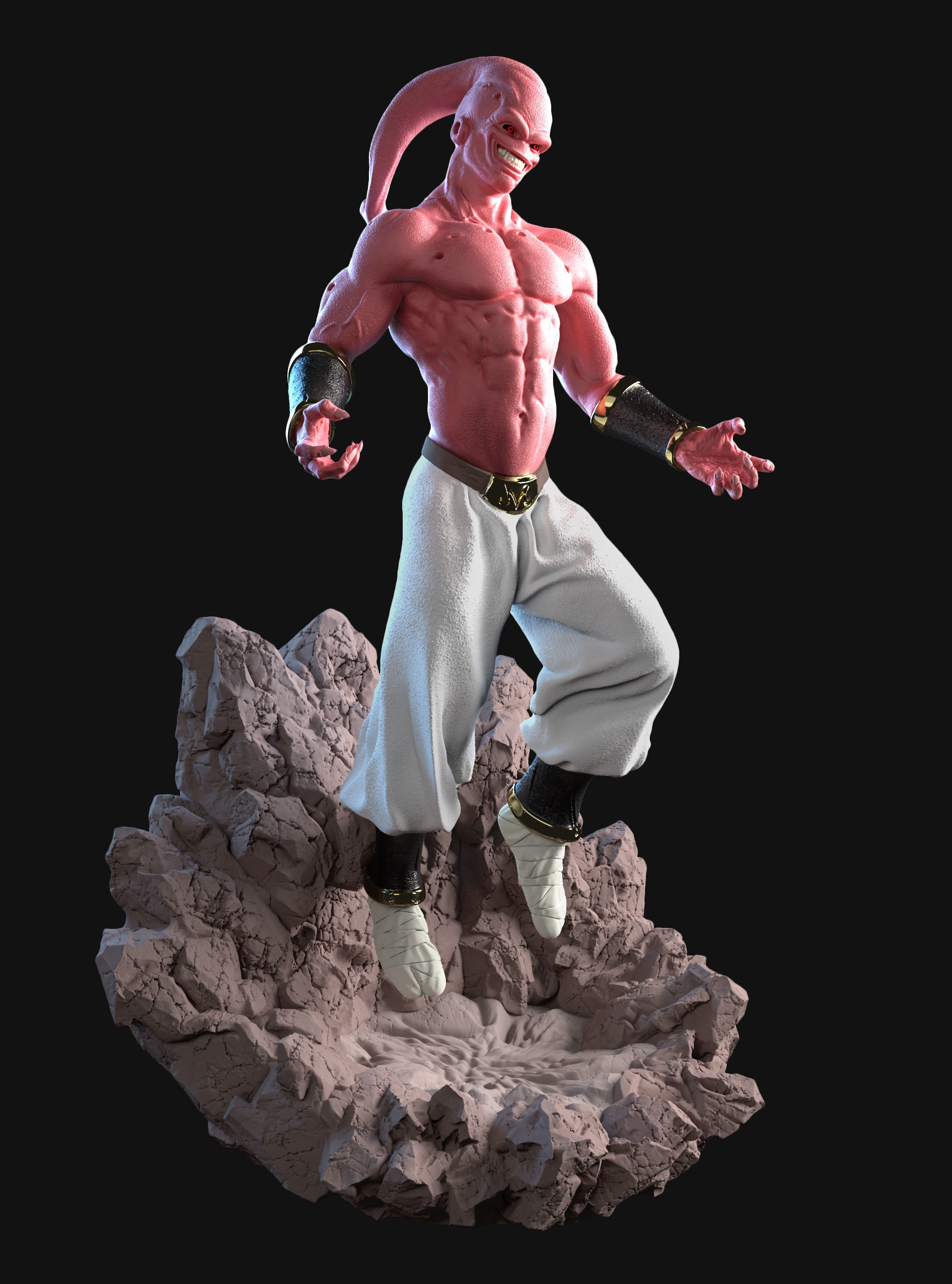 Majin Buu from Dragon Ball Z - 3D Printable STL 3D print model_2