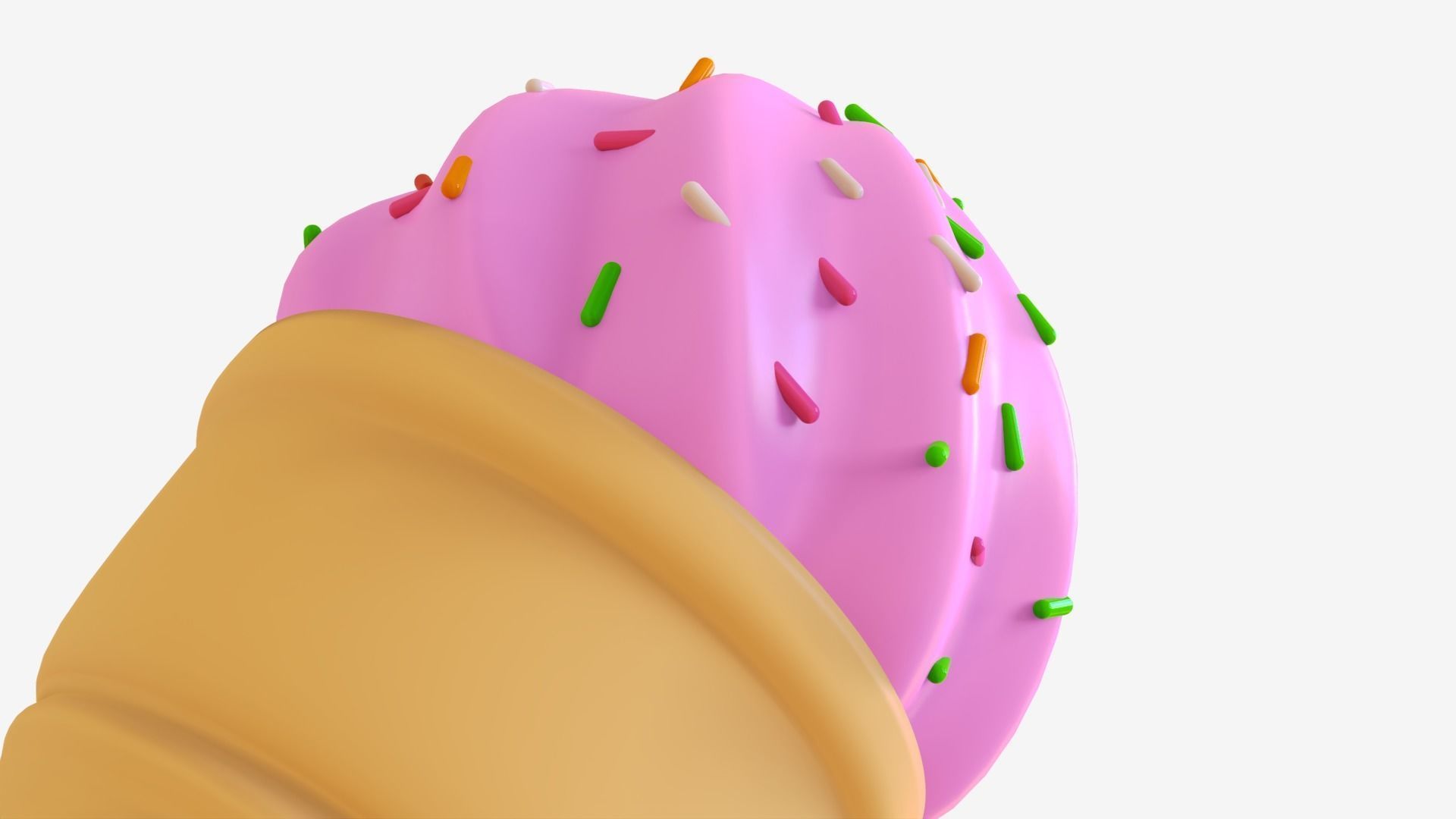 Toon Ice Cream 3D model_4