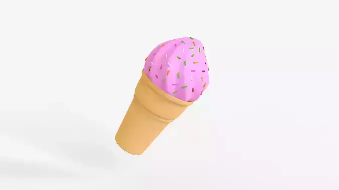 Toon Ice Cream 3D model