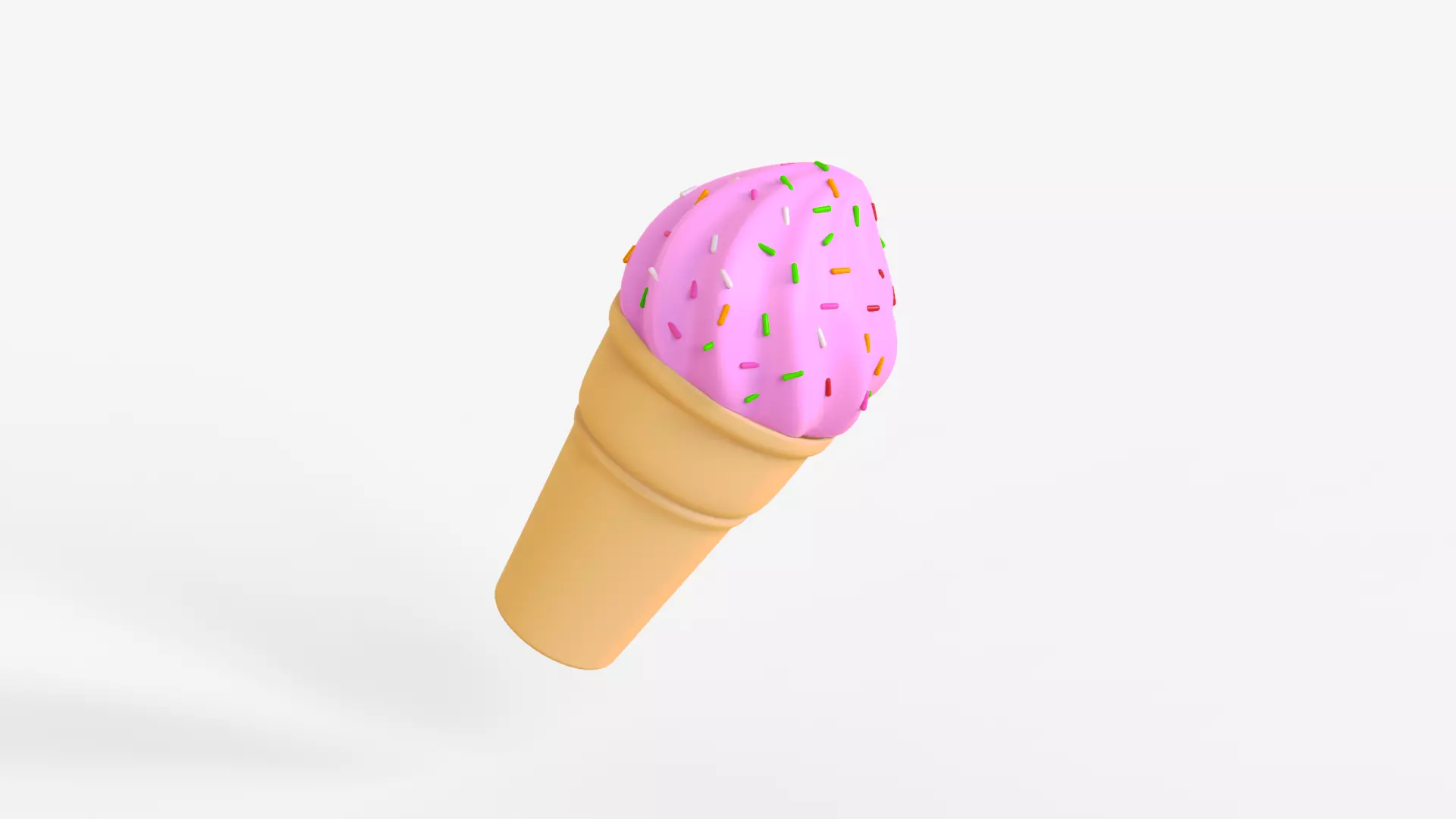 Toon Ice Cream 3D model_0