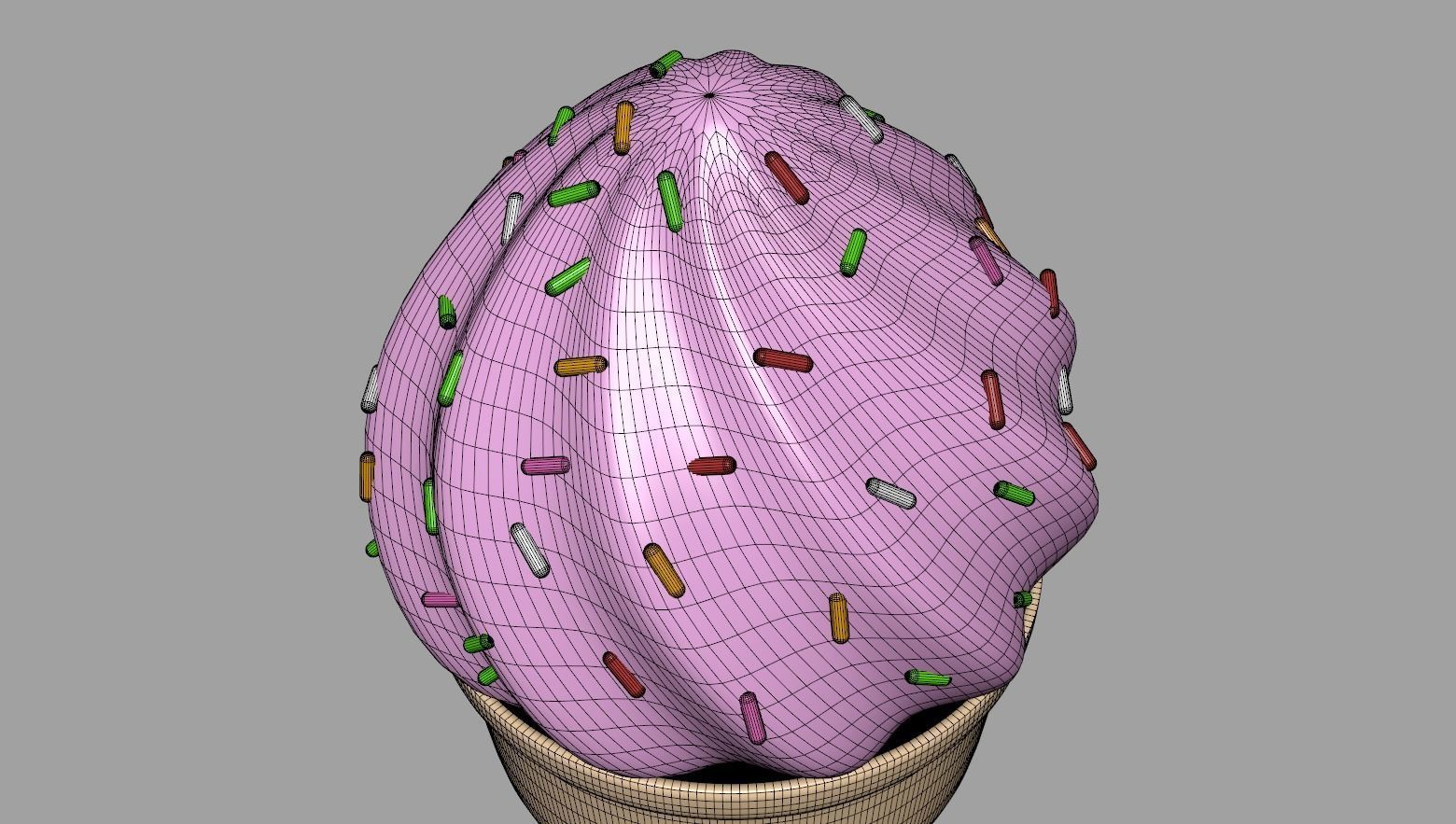 Toon Ice Cream 3D model_7