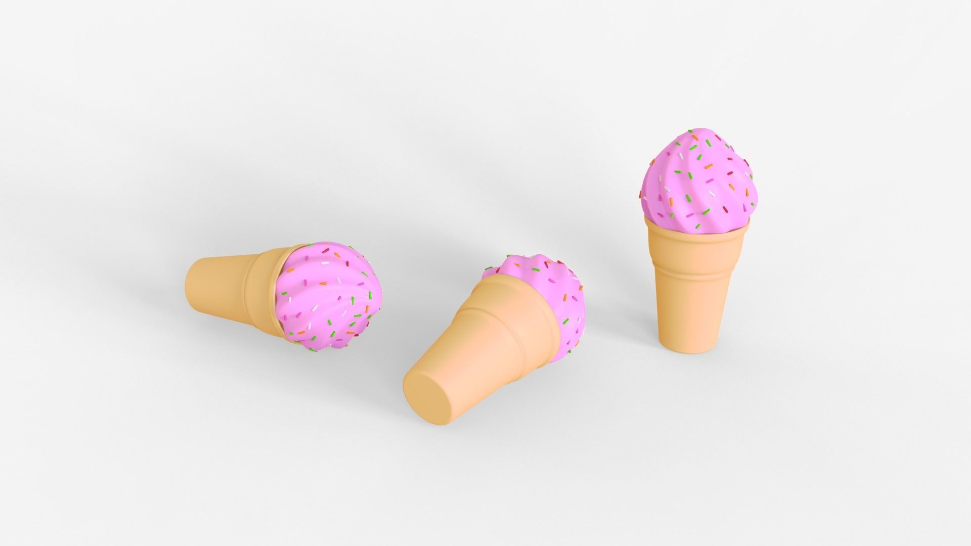 Toon Ice Cream 3D model_5
