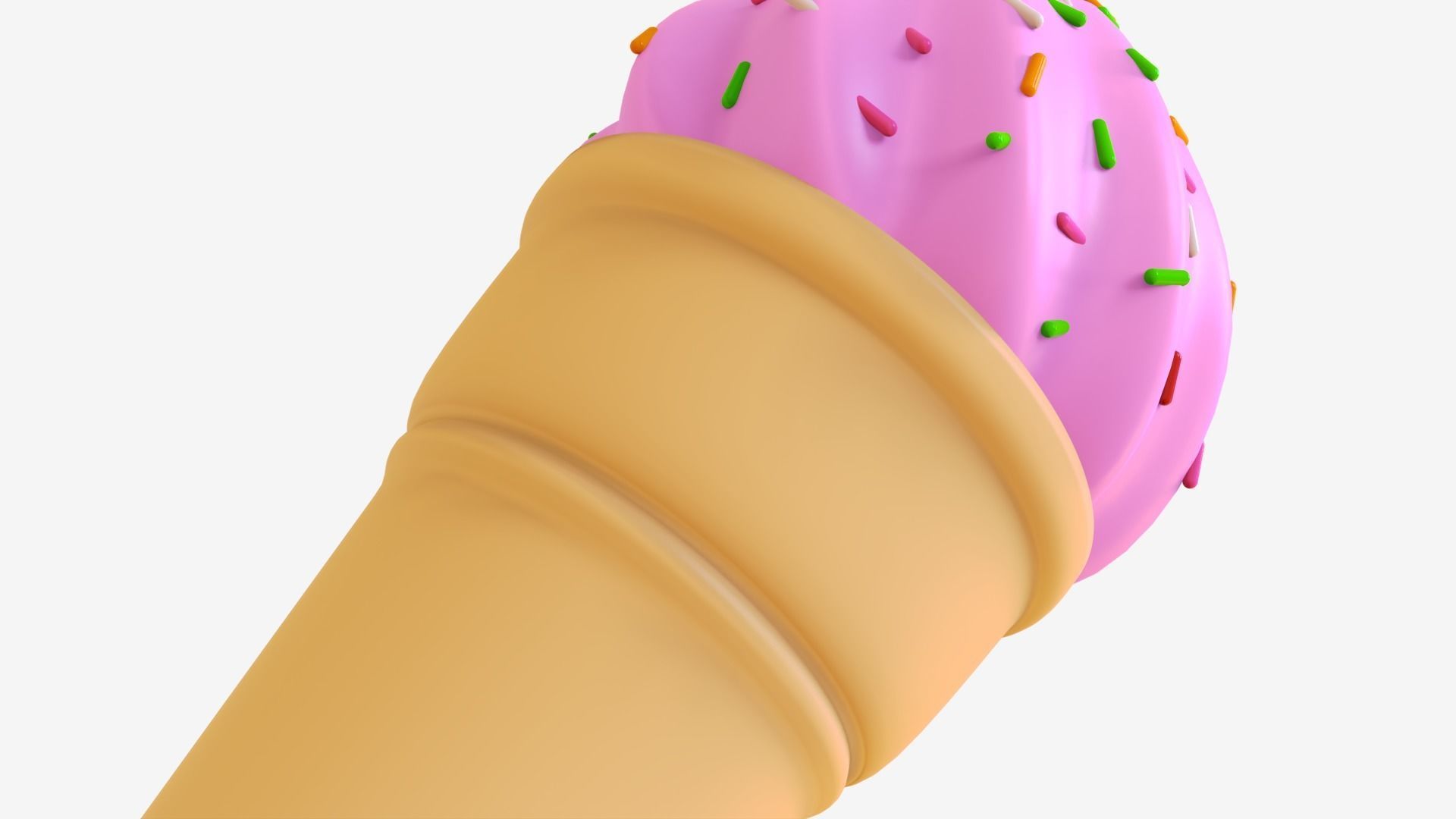 Toon Ice Cream 3D model_2