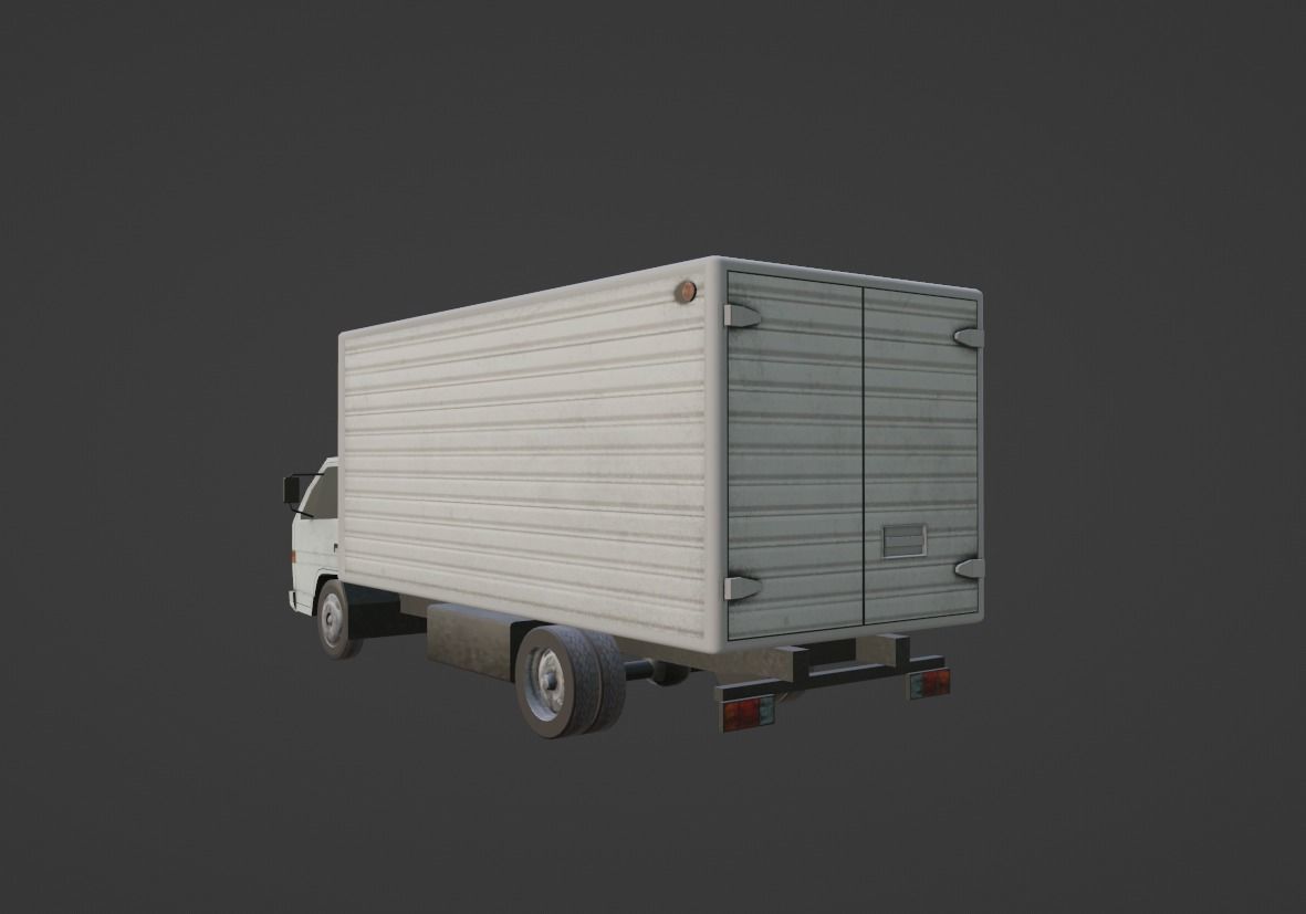 Isuzu ELF Low-poly 3D model_8