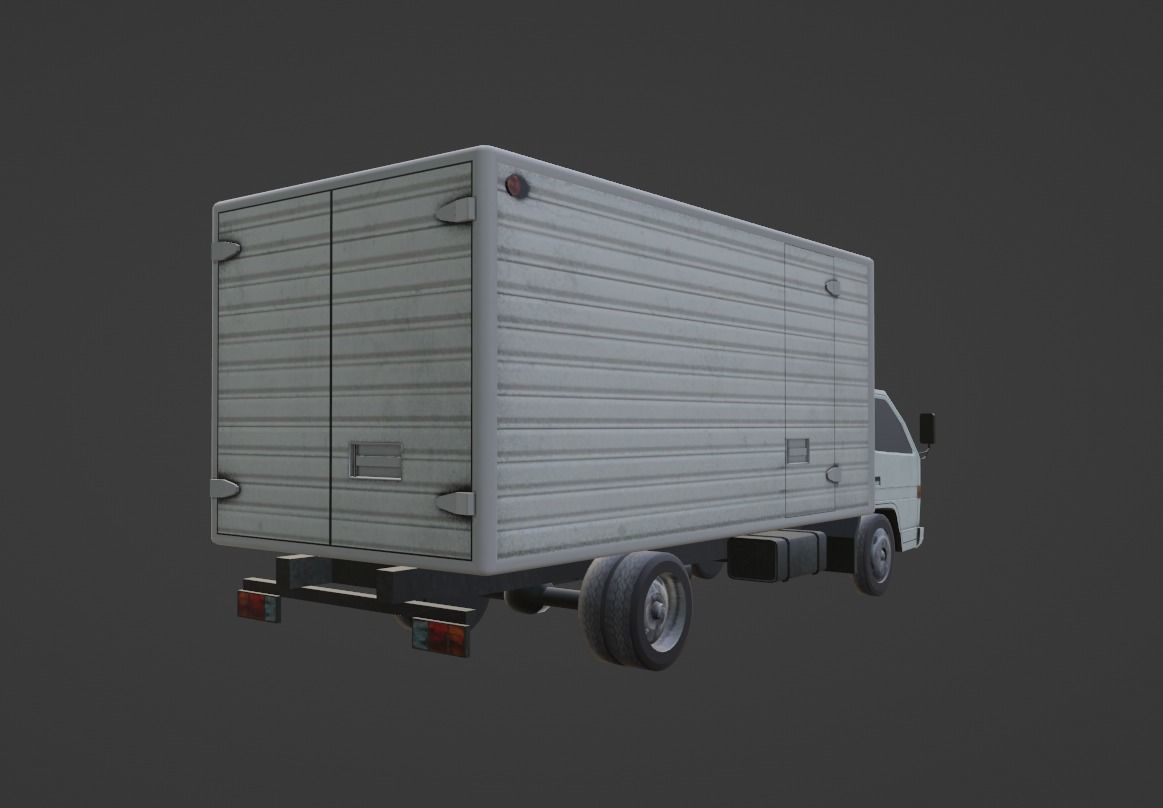 Isuzu ELF Low-poly 3D model_2