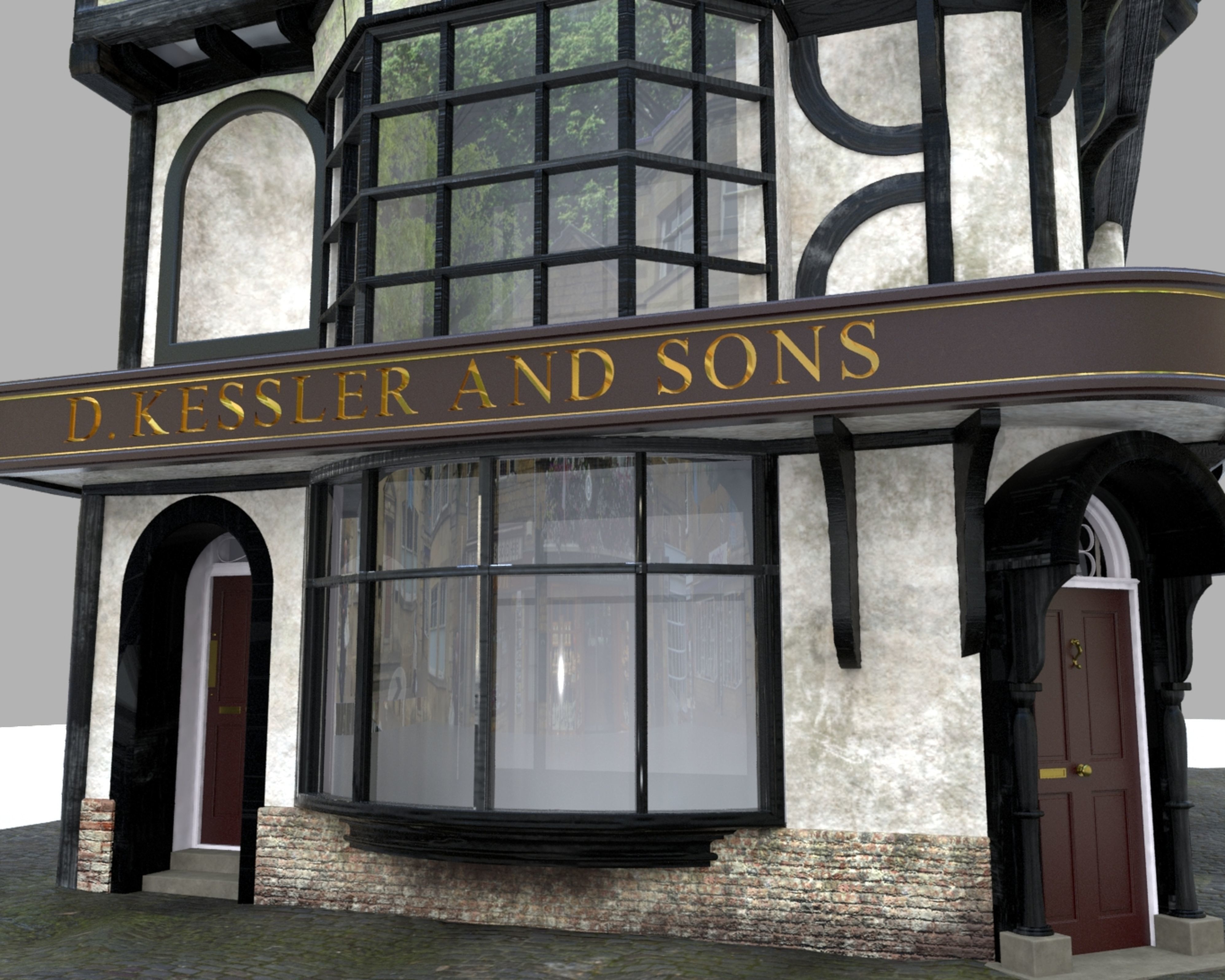 Tudor House Medium 3D model_14