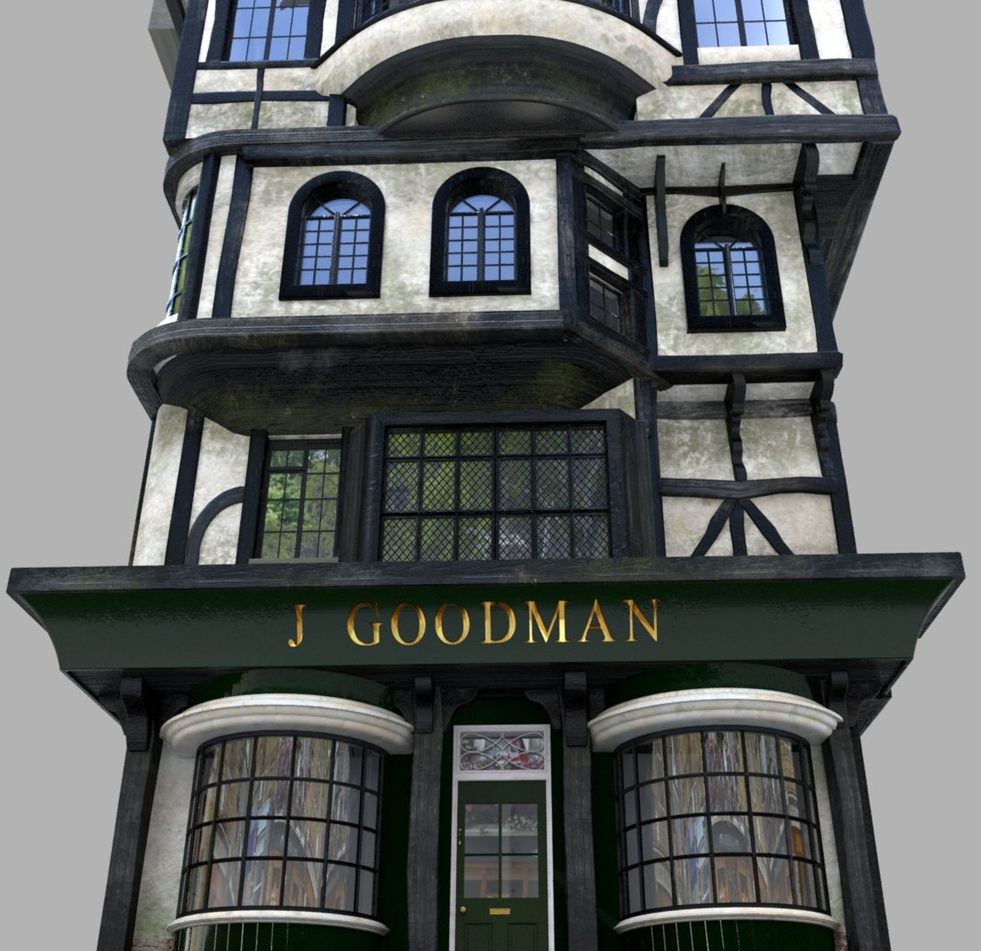 Tudor House Medium 3D model_11