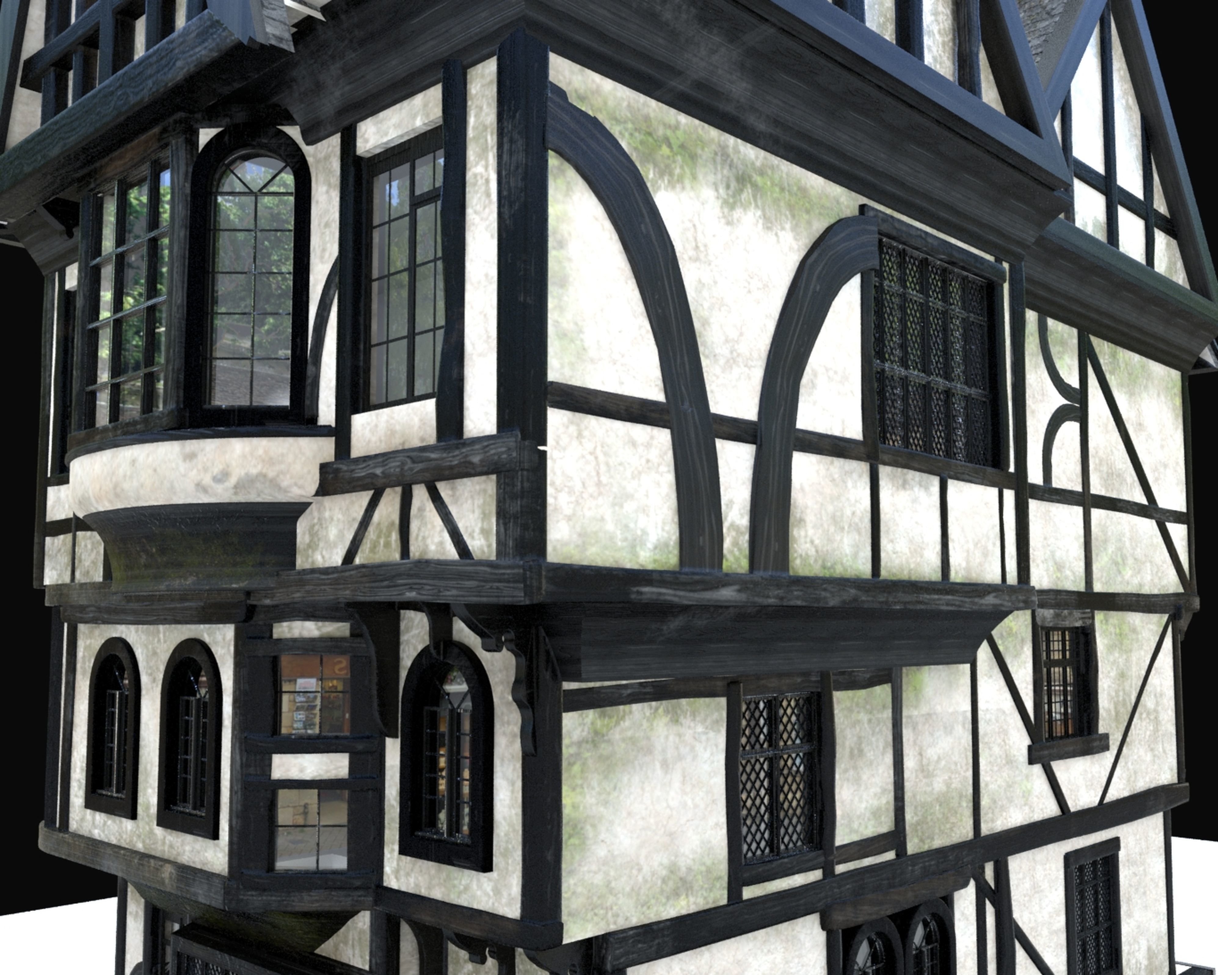 Tudor House Medium 3D model_22