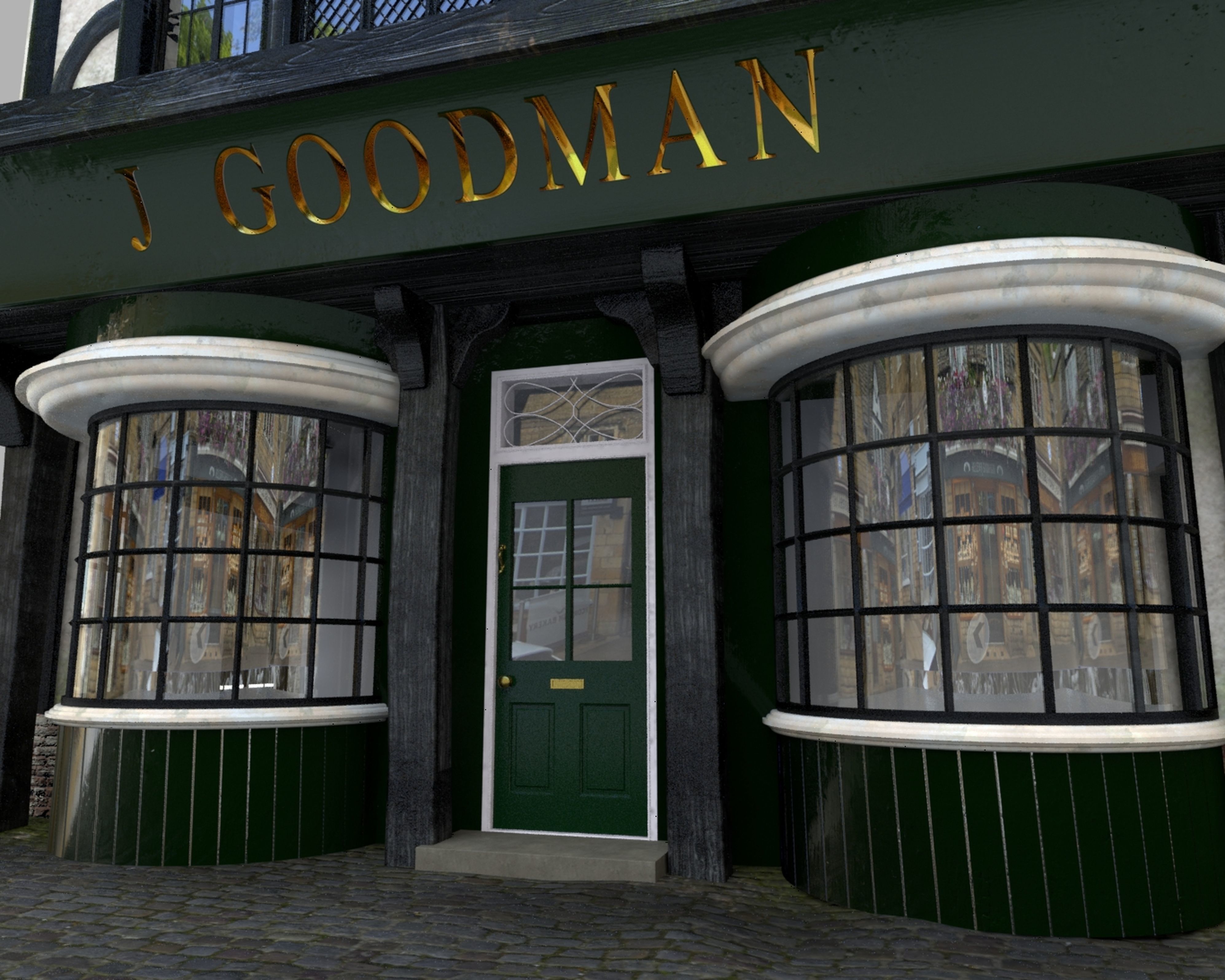 Tudor House Medium 3D model_13