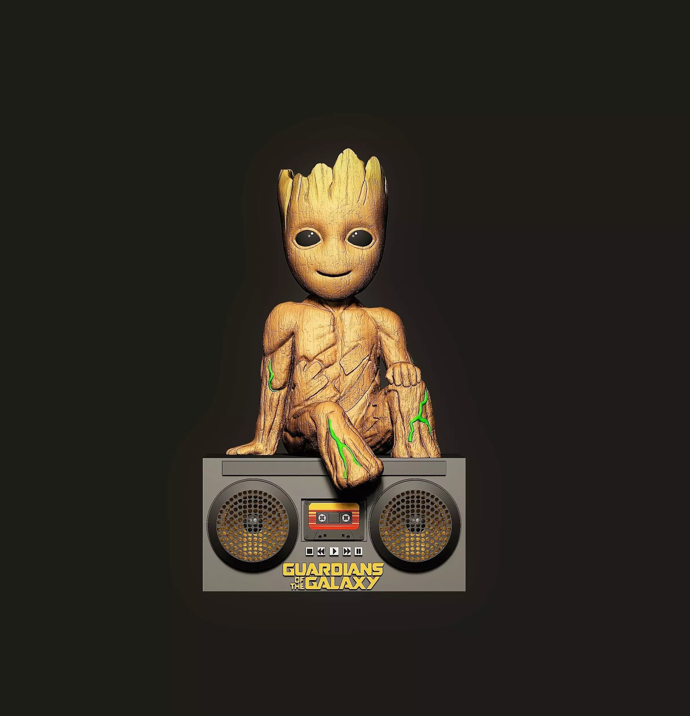 Baby groot 3D print model
