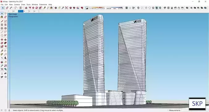 Sketchup Residential Complex A9 Free 3D model