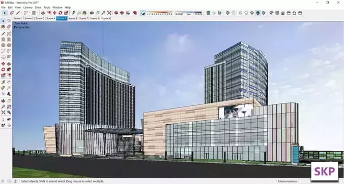 Sketchup Residential Complex A10 3D model