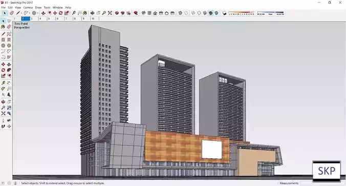 Sketchup Residential Complex B1 Free 3D model