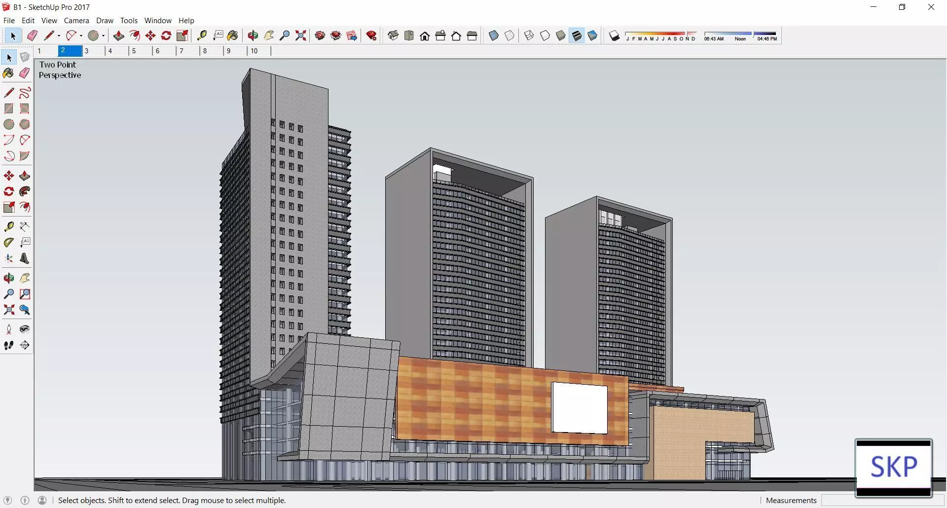 Sketchup Residential Complex B1 Free 3D model