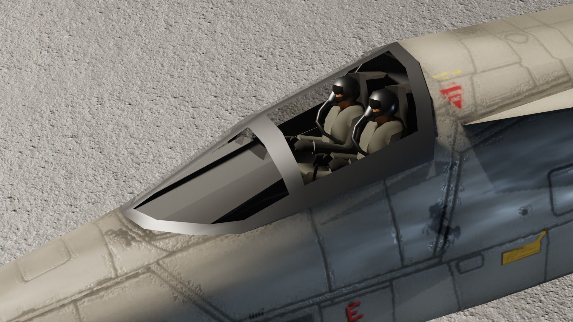 General Dynamics F-111 Aardvark jet fighter Low-poly 3D model_14