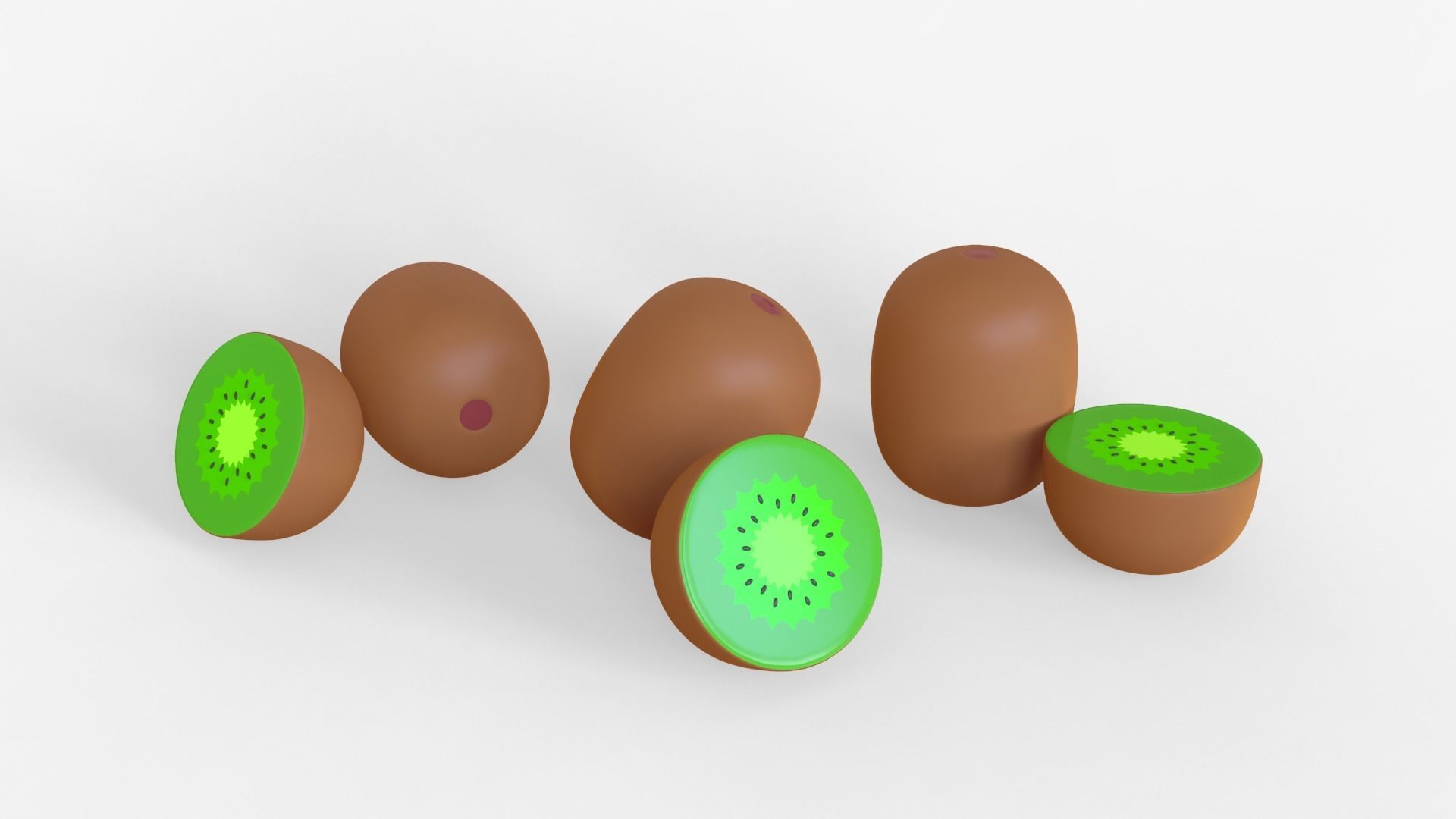 Toon Kiwi 3D model_4