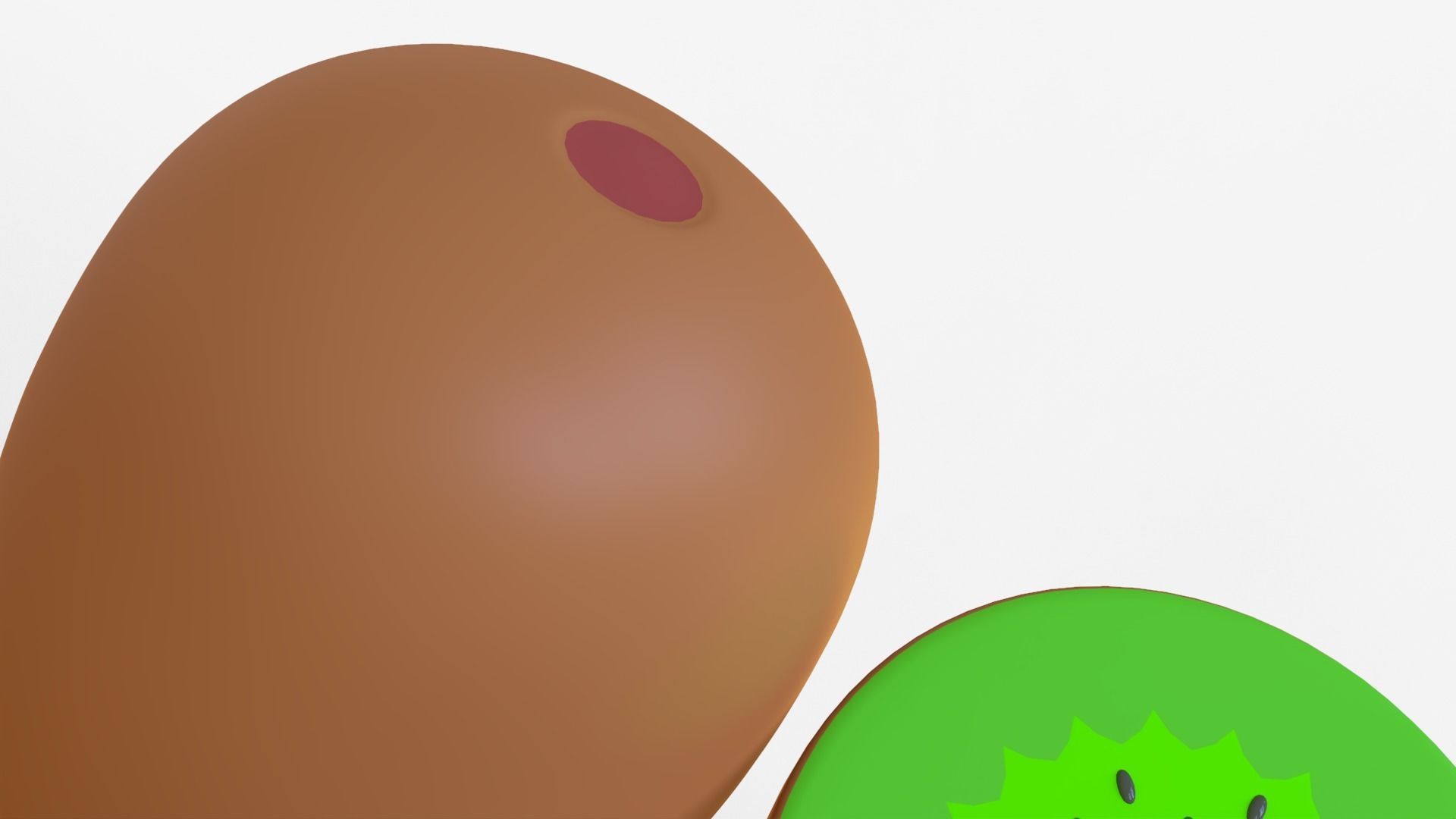 Toon Kiwi 3D model_2