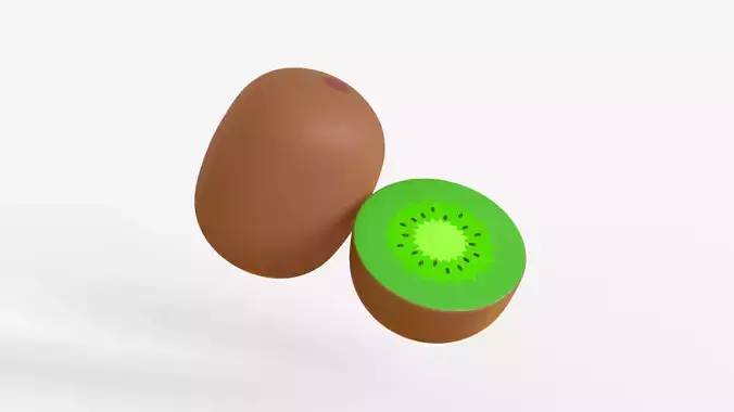 Toon Kiwi 3D model