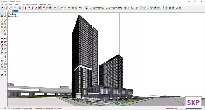 Sketchup Residential Complex B2