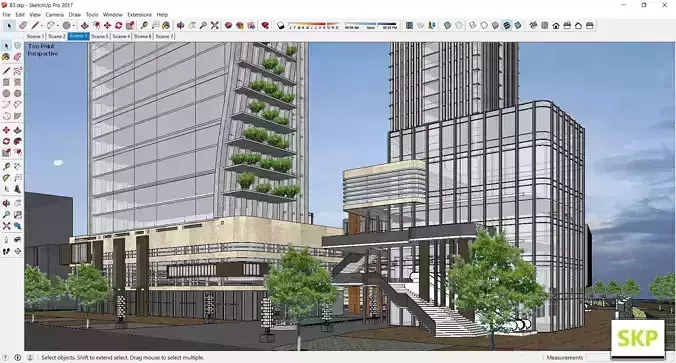 Sketchup Residential Complex B3
