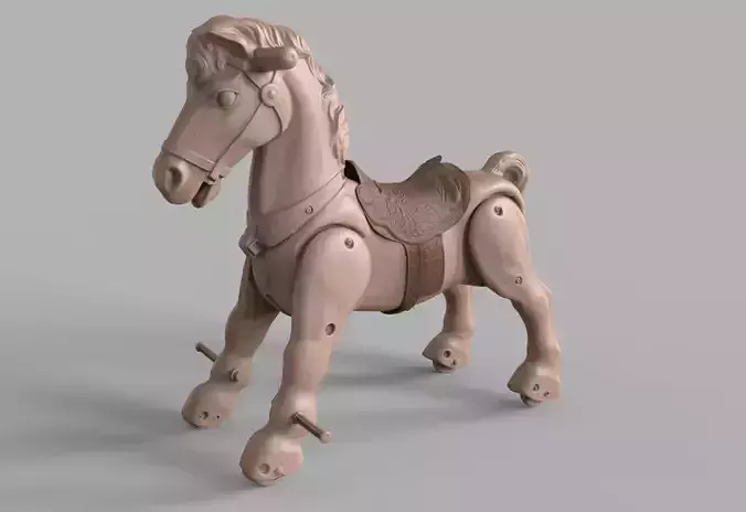 MARX MARVEL THE MUSTANG RIDING HORSE 3D model