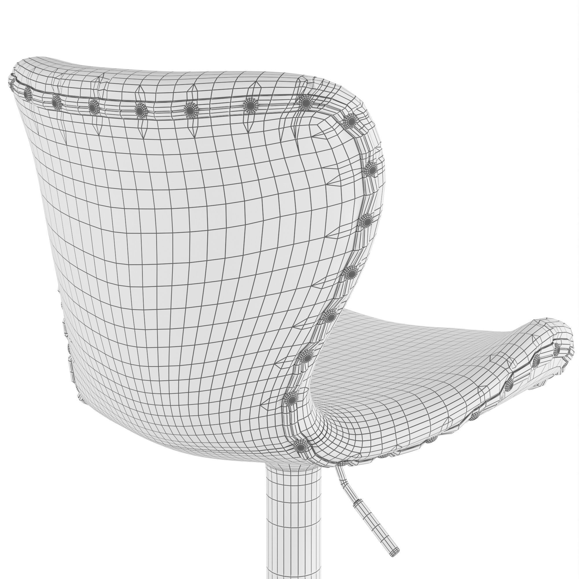 Bar stool Over 3D model_4