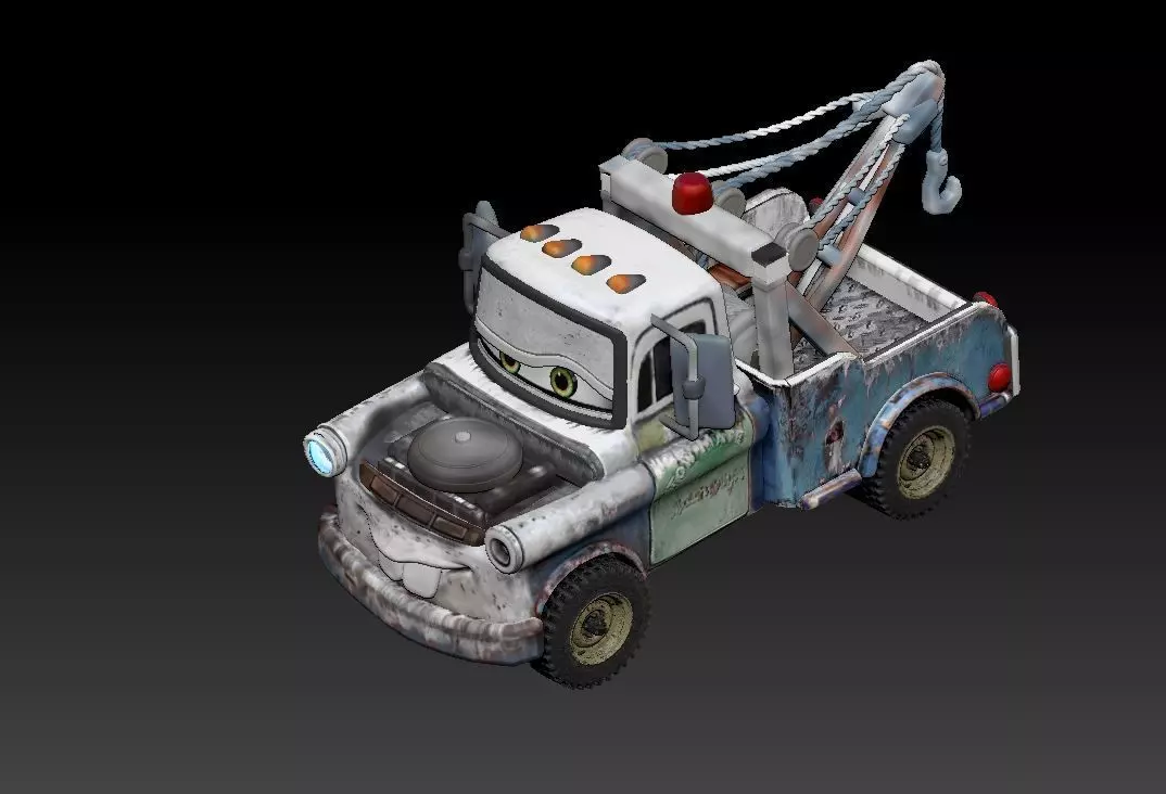 Rustic Tow Truck STL 3D print model