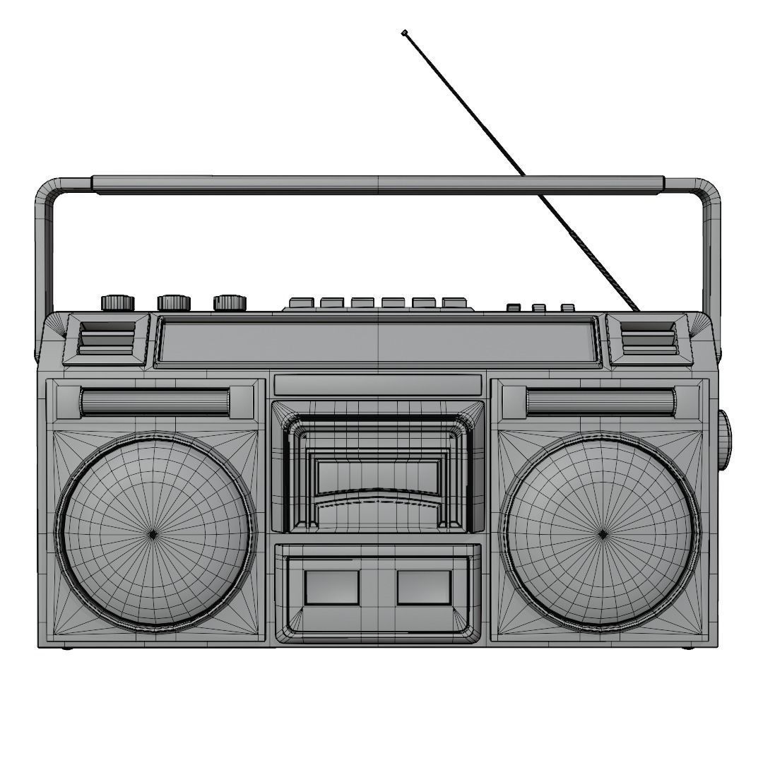portable radio 3D model_5