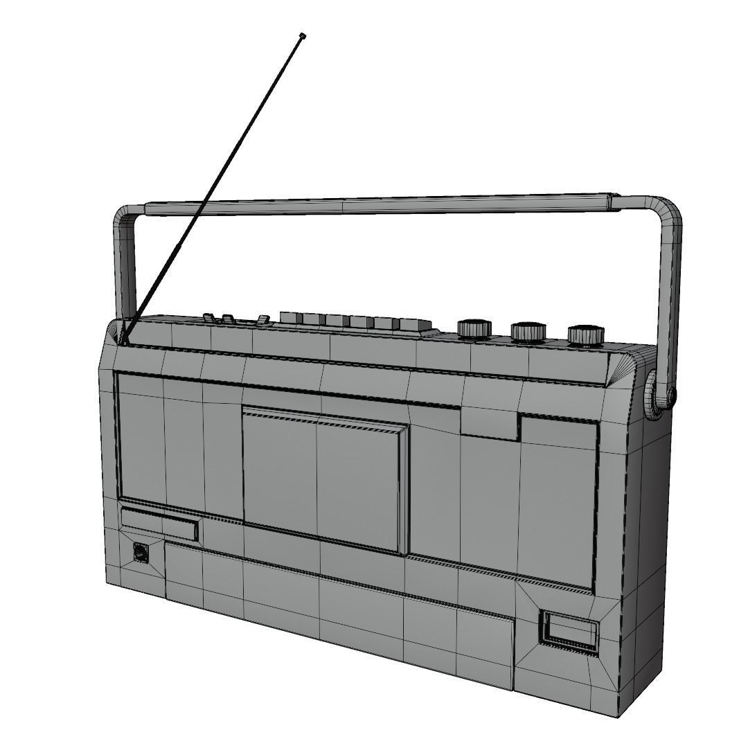 portable radio 3D model_7