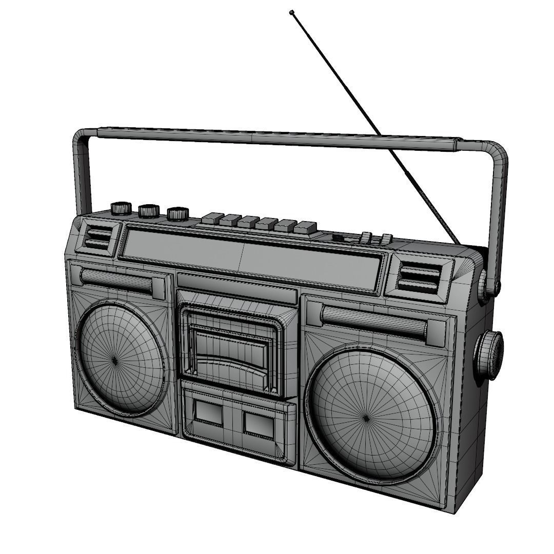 portable radio 3D model_6