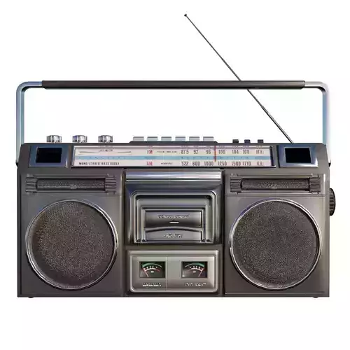 portable radio 3D model