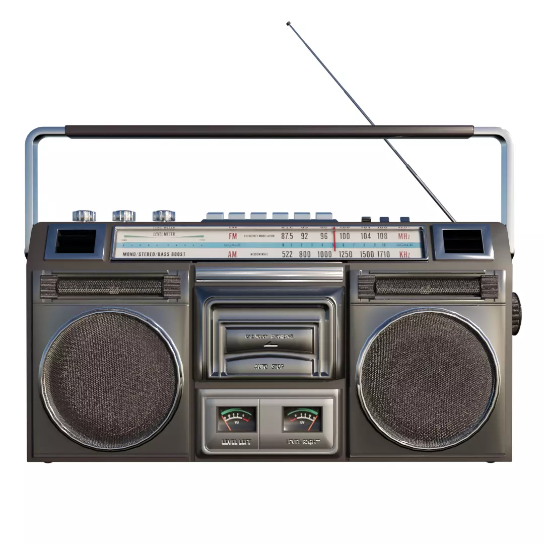 portable radio 3D model_0