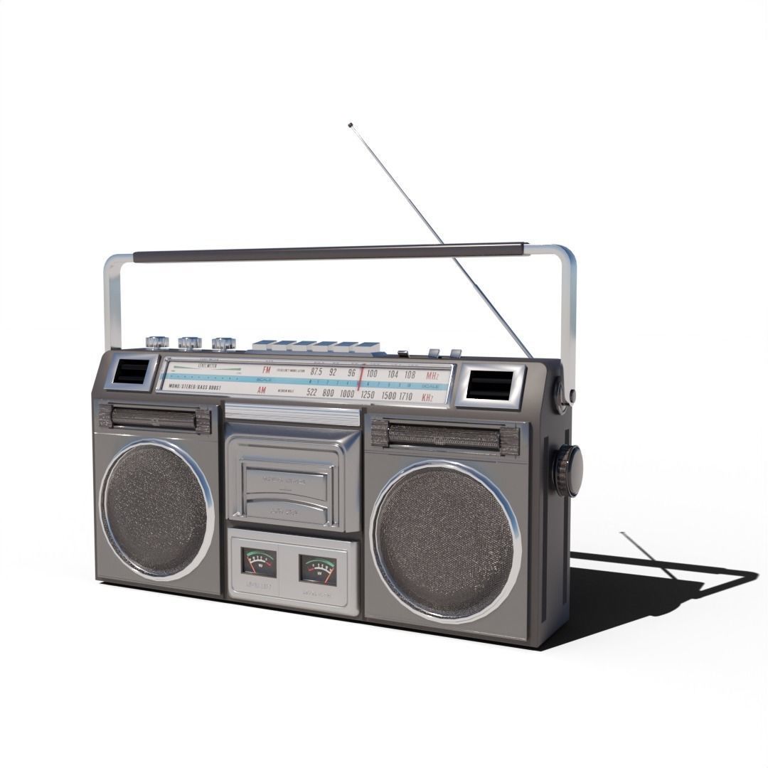 portable radio 3D model_1