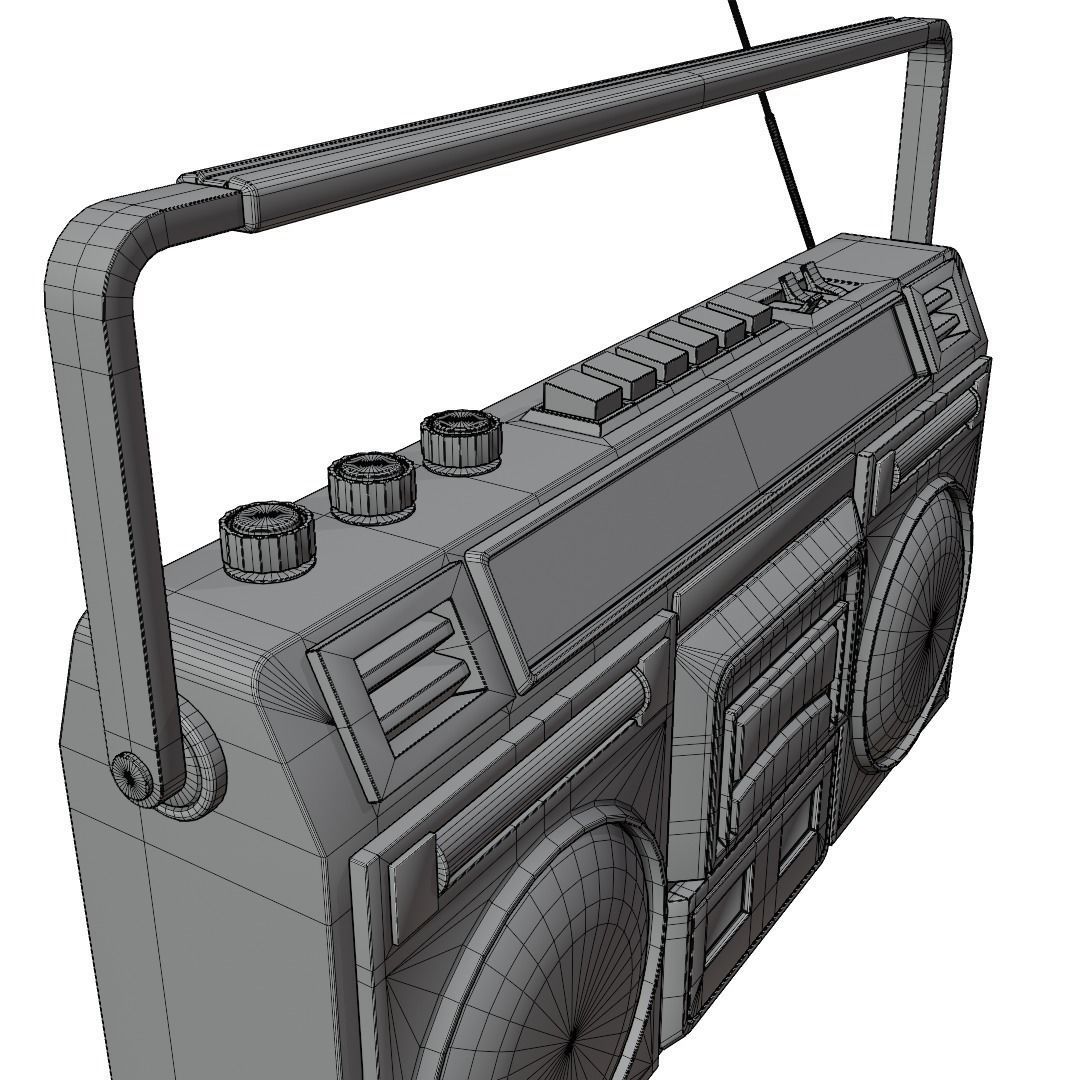 portable radio 3D model_9