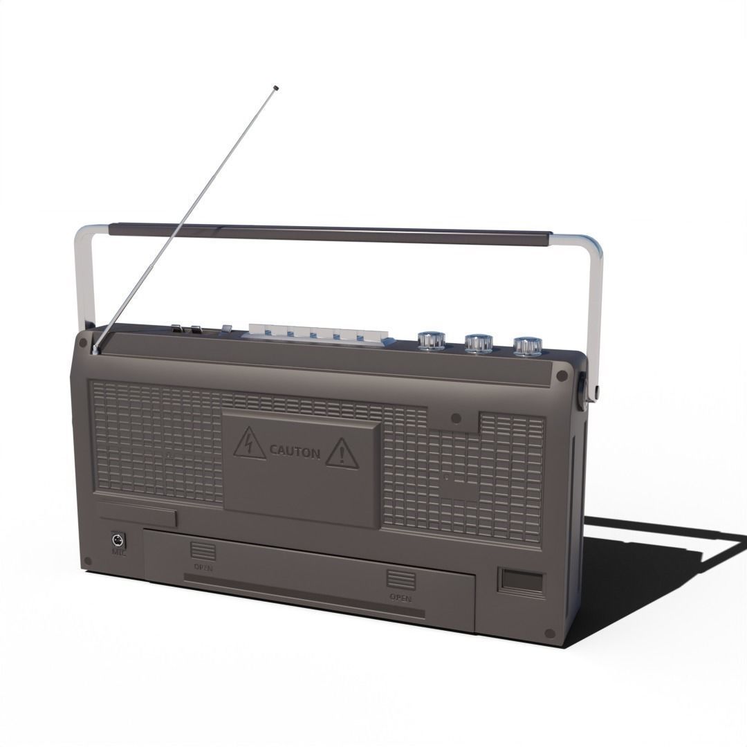 portable radio 3D model_2