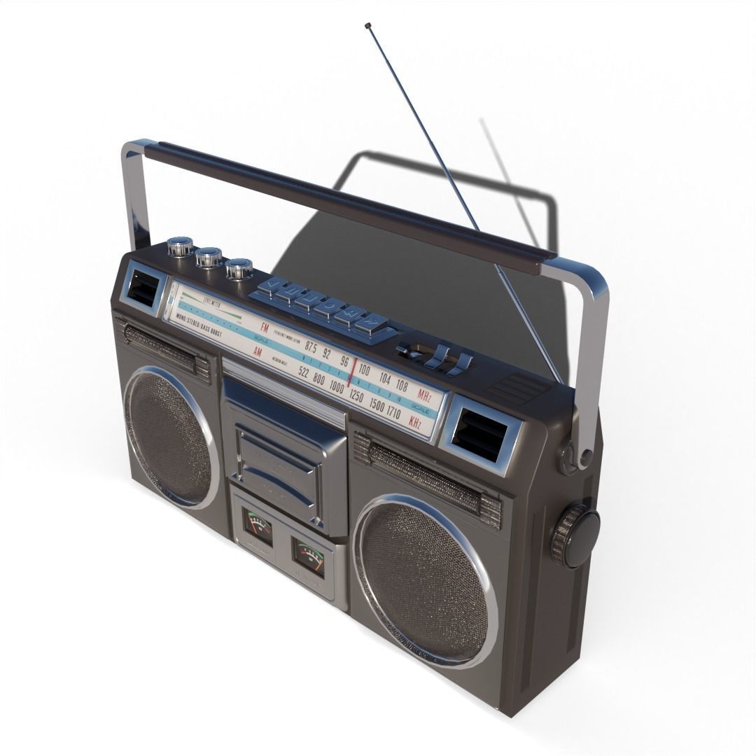 portable radio 3D model_3