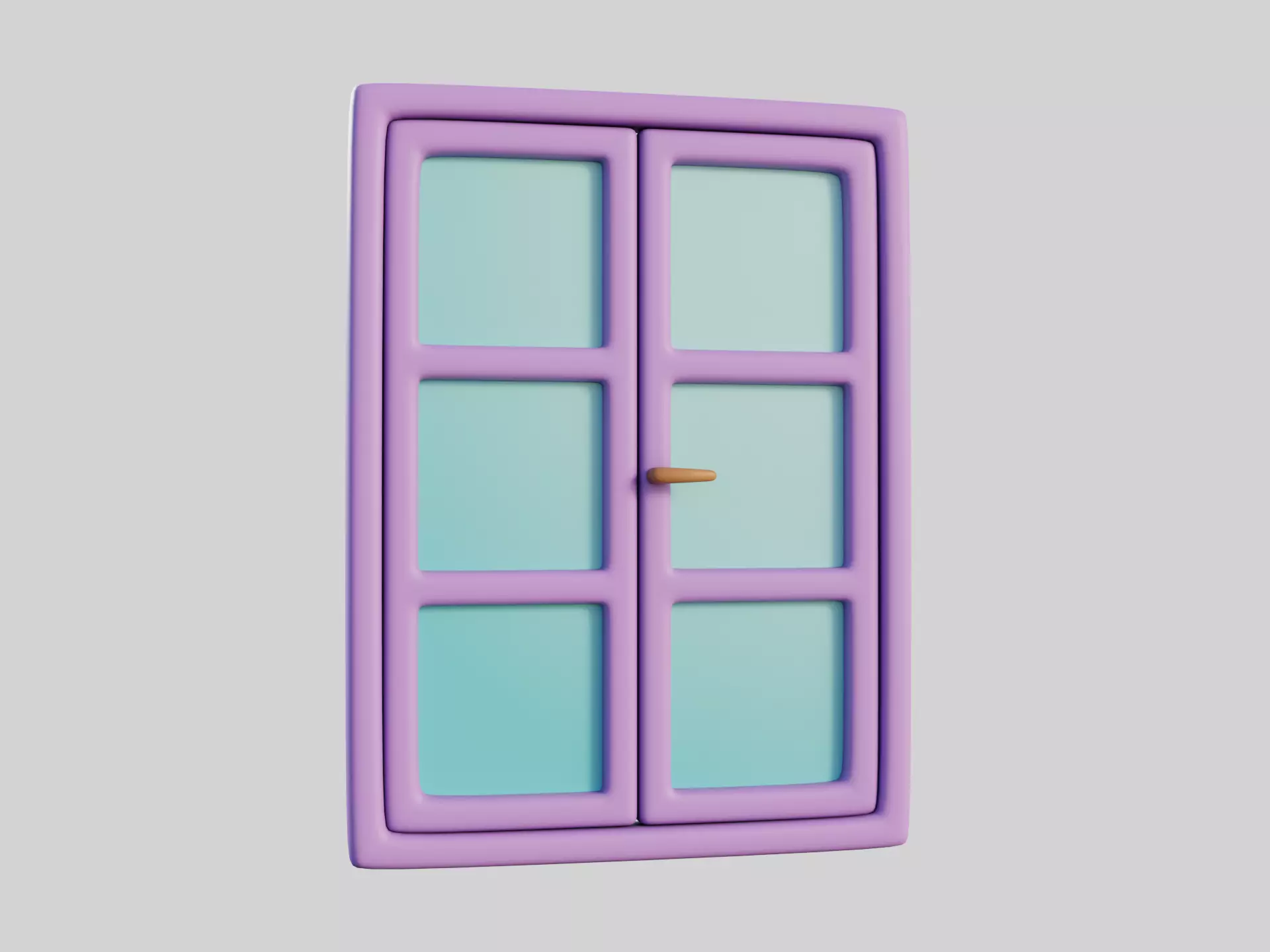 Cartoon Window 4a 3D model