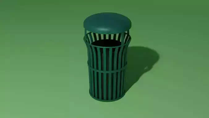 Outside trash can 