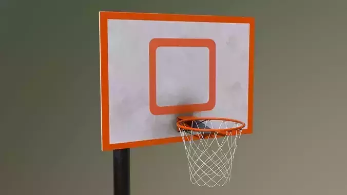 Basketball Hoop Low-poly 3D model